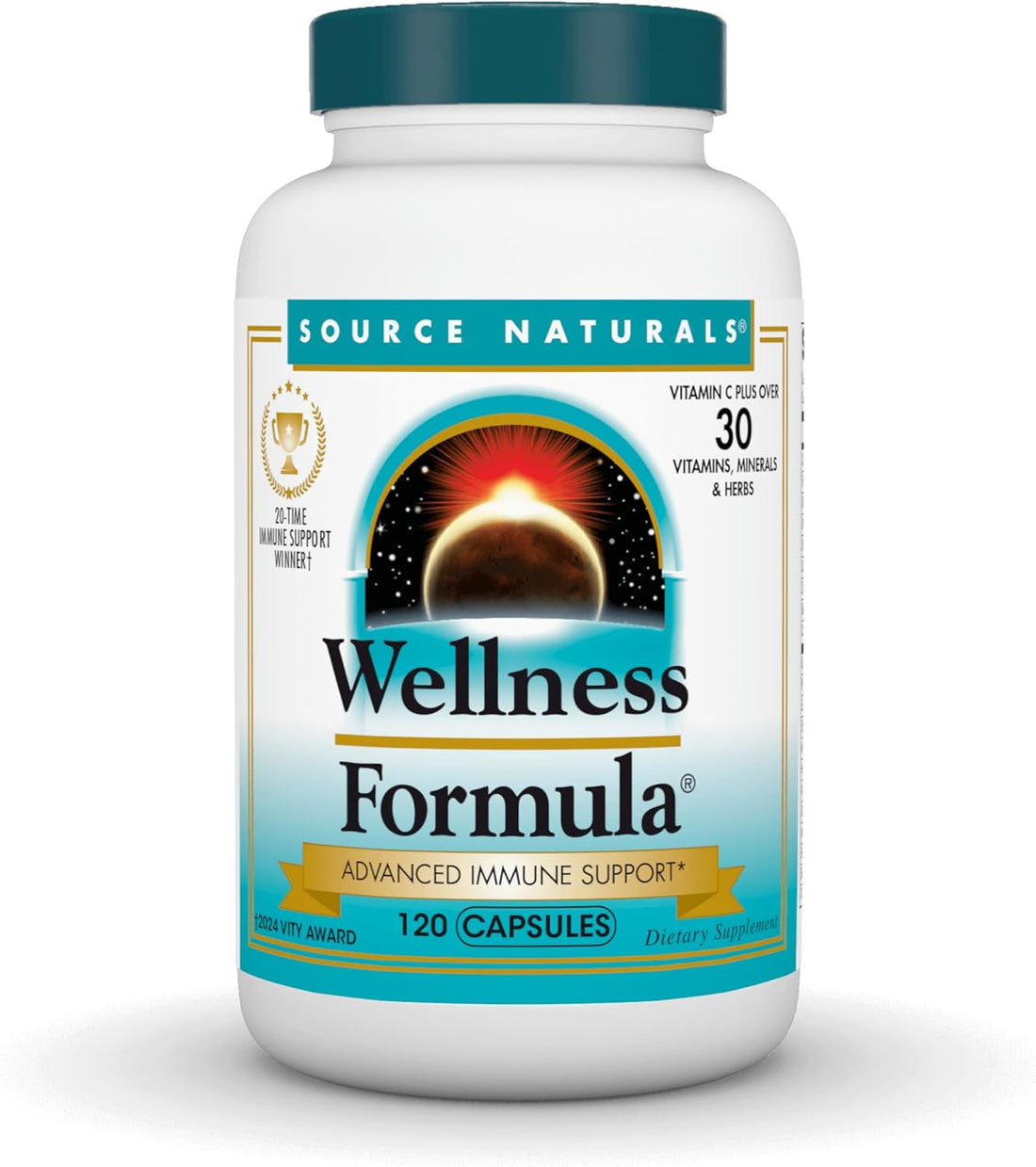 Wellness Formula – Advanced Immune Support with Vitamins & Herbal Blend | Immune System Booster Supplement – 120 Capsules
