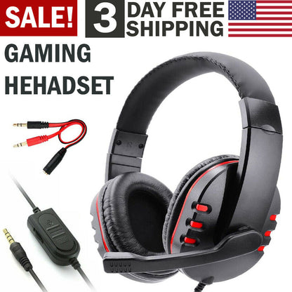 Pro Gamer Headphones - Headset for PS4, PlayStation 4, PC, Computer