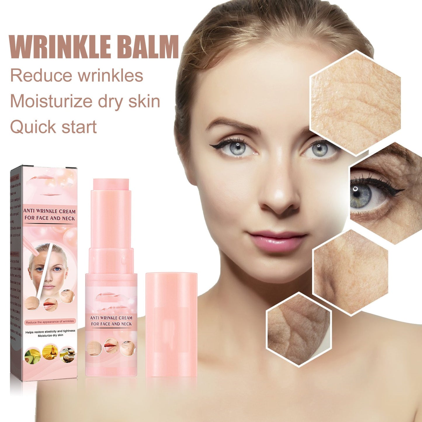 EELHOE Anti-Aging Cream Stick: Fade Facial Fine Lines, Hydrate, and Firm for Skin Repair