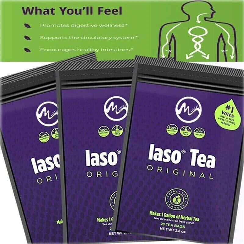 Instant Iaso Tea - 102 Sachets - Detox for Weight Loss - Fast Shipping from Usa