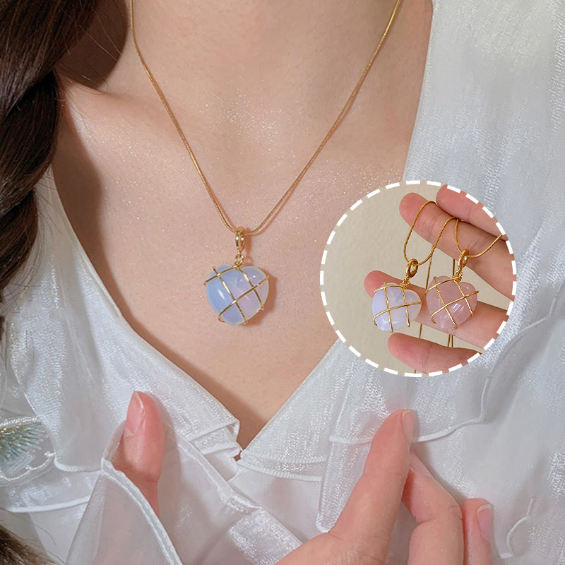 Fashion Moonstone Necklace for Cartoon Princess: Love Girl Necklace, Novelty Jewelry.