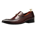 elegant men’s cowhide leather shoes toe caps soft comfortable wedding dress shoes