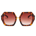 Sunglasses with tortoiseshell frame and brown gradient lenses on a white background, featuring the brand 'DOHOHDO'.