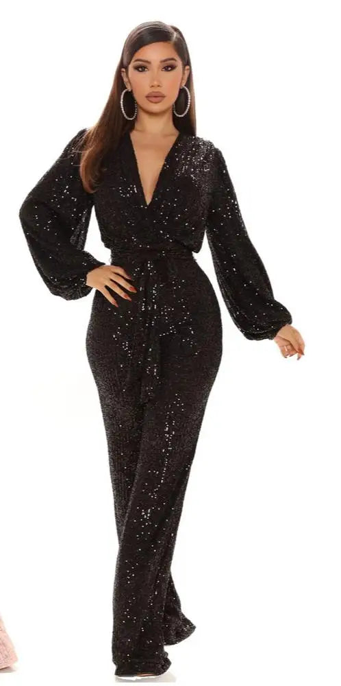 women's sequin jumpsuit, women's romper with sequins, women's fashion jumpsuit, women's club jumpsuit, winter evening romper, v-neck jumpsuit, trendy evening jumpsuit, stylish winter romper, sparkly jumpsuit, skinny fit jumpsuit, sexy v-neck romper, sexy jumpsuit for women, sequin party outfit, sequin evening wear, party romper for women,  

