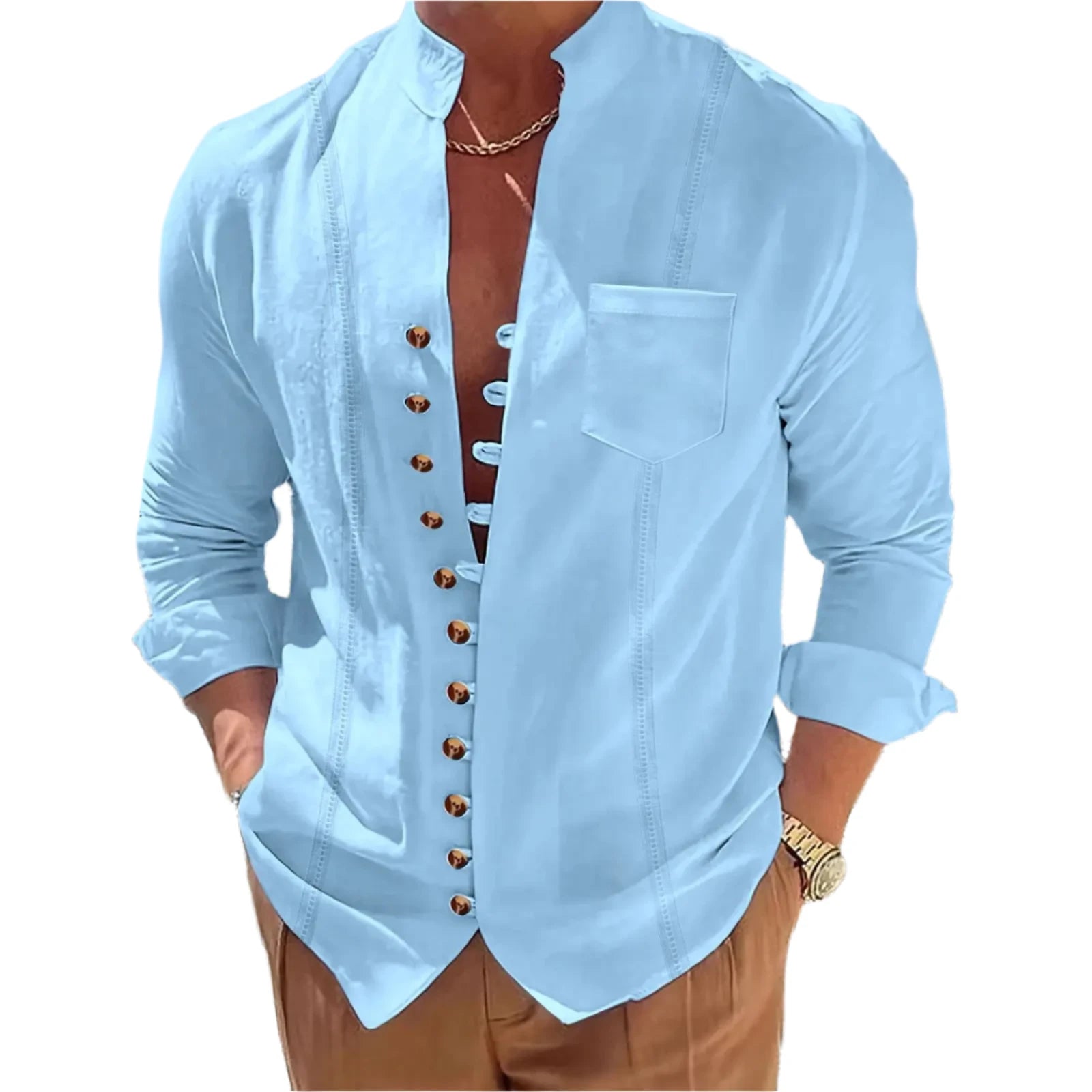 stand collar shirt mens, stand collar shirt, mens stand collar shirts, 	mens stand collar shirt, mens formal outfits ideas, high quality mens dress shirt, mens elegant shirts, mens classy shirts, retro long sleeves, retro button down shirts, mens long sleeve slim fit shirts, mens retro long sleeve shirts, vintage mens long sleeve shirts, vintage mens long sleeve shirts, retro button up shirts mens, slim fit long sleeve shirts mens, designer mens dress shirts, designer mens short sleeve shirts, unique dress 
